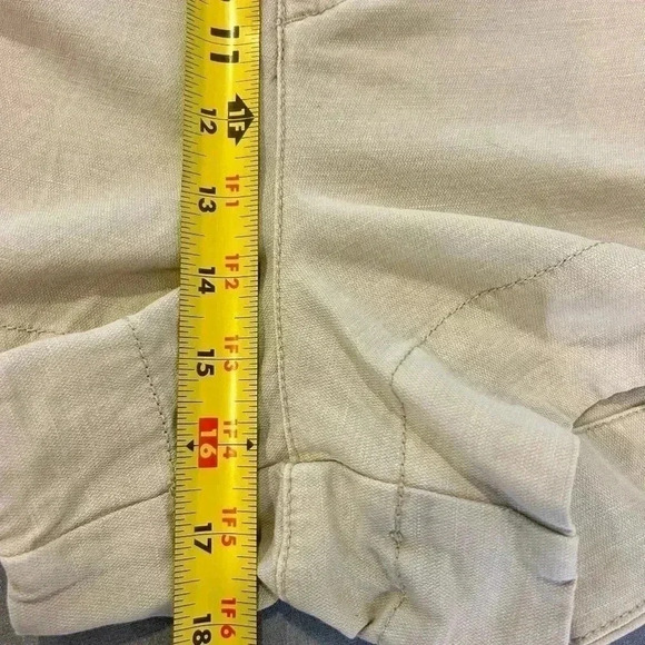 🤎”Joie” NWT Rainy Day/Oatmeal Pleated Shorts w/ Front & Back Pockets Size XXL🤎 - Picture 11 of 12